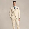 Ralph Lauren Buckled Chino Suit Trouser In Full Cream