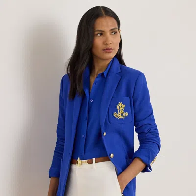 Ralph Lauren Bullion Jacquard Blazer In Blue