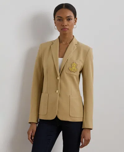 Ralph Lauren Bullion Jacquard Blazer In Brown