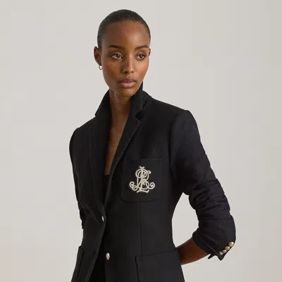 Ralph Lauren Bullion Jacquard Blazer In Polo Black