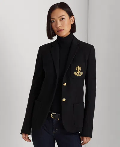 Ralph Lauren Bullion Jacquard Blazer In Polo Black