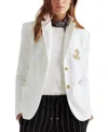 Ralph Lauren Lauren  Bullion Jacquard Blazer In White