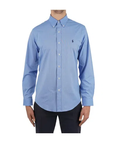 Polo Ralph Lauren Button-down Cotton Shirt In Blue