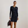 Ralph Lauren Women's Rib-knit Sweater Dress In Blue