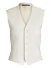 Ralph Lauren Linen Jaiden Waistcoat In White