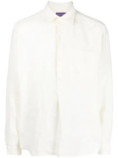 RALPH LAUREN BUTTON-UP LINEN SHIRT