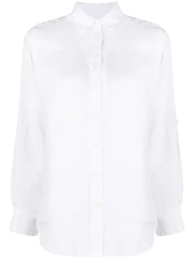 Ralph Lauren Button-up Poplin Shirt In Weiss