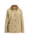 Ralph Lauren Buttoned Barn Coat In Neutral