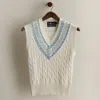 Ralph Lauren C. 1980s Cricket Sweater Vest In White