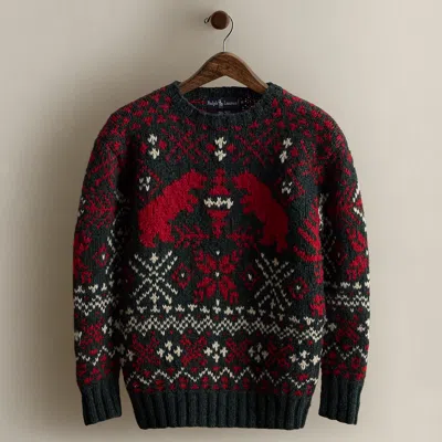 Ralph Lauren C. 1980s Patterned Sweater In Multi