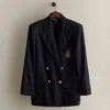 Ralph Lauren C. 1980s Wool Blazer In Blue