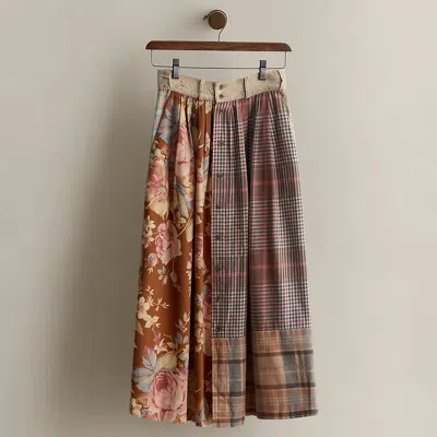 Ralph Lauren C. 1985 Patchwork Cotton Skirt