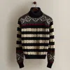 Ralph Lauren C. 1985 Striped Wool Turtleneck In Multi