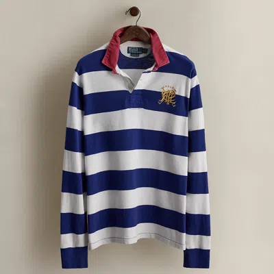 Ralph Lauren C. 1989 Crest Rugby Shirt In Multi