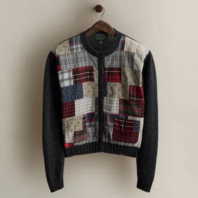 Ralph Lauren C. 1990 Patchwork Cardigan In Multi