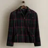 Ralph Lauren C. 1990 Plaid Wool-blend Coat In Multi