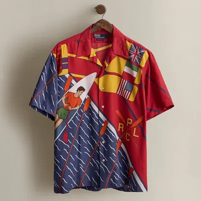 Ralph Lauren C. 1990 Print Camp Shirt In Multi