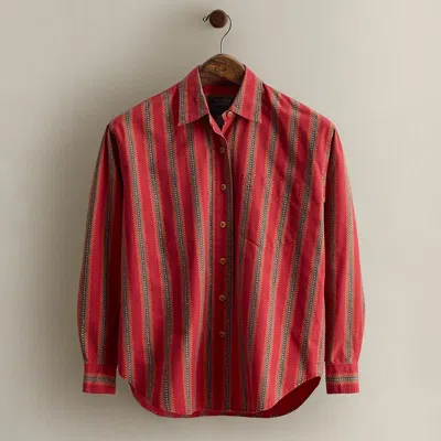 Ralph Lauren C. 1990 Striped Cotton Shirt In Multi