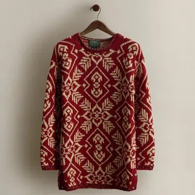 Ralph Lauren C. 1990 Wool-silk Sweater In Red