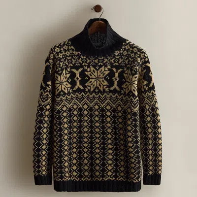 Ralph Lauren C. 1990 Wool Turtleneck Sweater In Multi