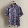 Ralph Lauren C. 1992 Graphic-print Polo In Blue