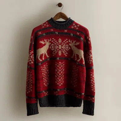 Ralph Lauren C. 1995 Alpaca-wool Sweater In Multi
