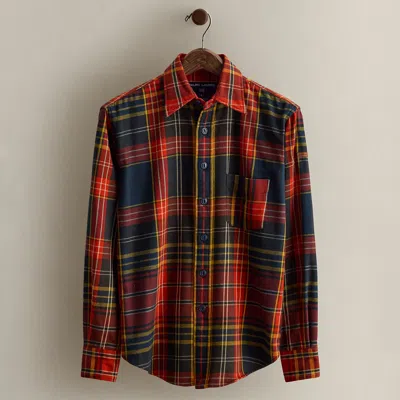 Ralph Lauren C. 1995 Plaid Cotton Shirt In Multi