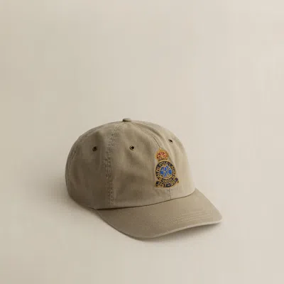Ralph Lauren C. 1997 Crest Twill Ball Cap In Brown