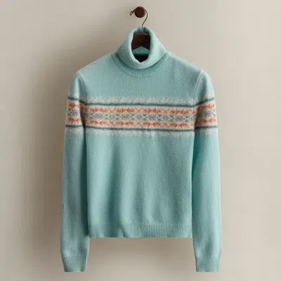 Ralph Lauren C. 1997 Lambswool Turtleneck In Blue