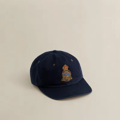 Ralph Lauren C. 1999 Crest Ball Cap In Blue