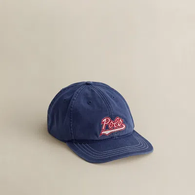 Ralph Lauren C. 1999 Logo-patch Ball Cap In Blue