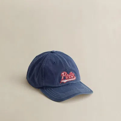 Ralph Lauren C. 1999 Logo-patch Ball Cap In Blue
