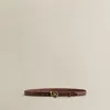 Ralph Lauren C. 2000 Alligator Belt In Brown
