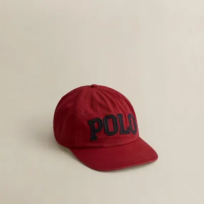 Ralph Lauren C. 2000 Appliquéd Ball Cap In Red