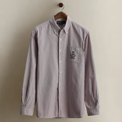 Ralph Lauren C. 2000s Striped Shirt In Gray