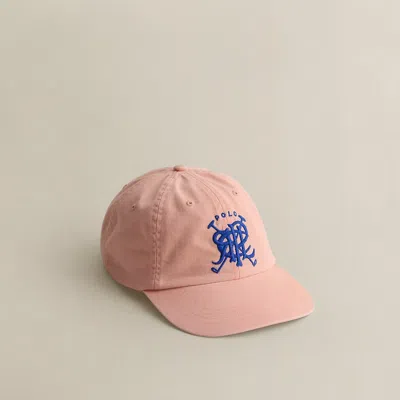 Ralph Lauren C. 2004 Crest Twill Ball Cap In Orange