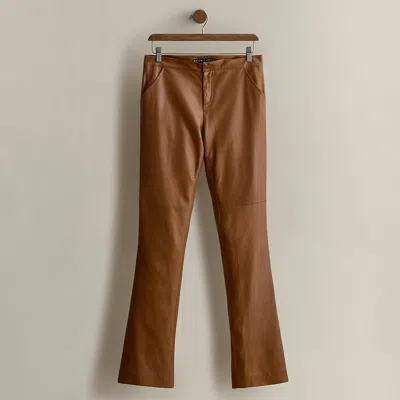Polo Ralph Lauren C. 2005 Leather Pant In Multi