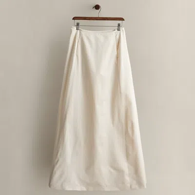 Ralph Lauren C. 2005 Silk Skirt In White