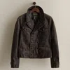Ralph Lauren C. 2007 Leather Jacket In Brown