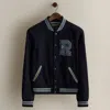 Ralph Lauren C. 2007 Logo Wool-blend Jacket In Blue