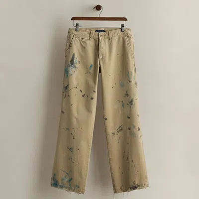 Ralph Lauren C. 2008 Graphic Cotton Pant In Neutral