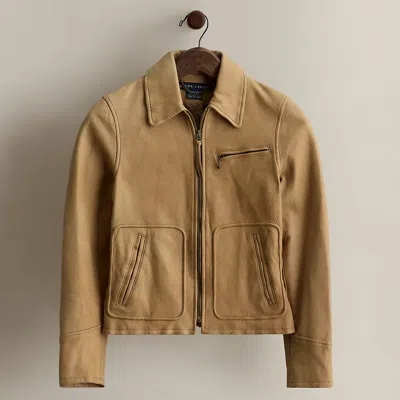 Ralph Lauren C. 2008 Leather Jacket In Brown