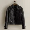 Ralph Lauren C. 2008 Leather Utility Jacket In Black