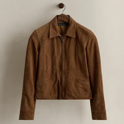 Ralph Lauren C. 2008 Suede Jacket In Brown