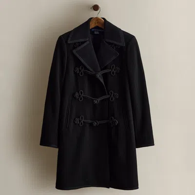 Ralph Lauren C. 2008 Wool-cashmere Coat In Black