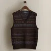 Ralph Lauren C. 2010 Patterned Sweater Vest In Black