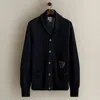 Ralph Lauren C. 2012 Shield-patch Cardigan In Black