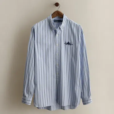 Ralph Lauren C. 2014 Striped Shirt In Blue