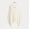 Polo Ralph Lauren Cable Cashmere Poncho Scarf In Cream