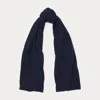Polo Ralph Lauren Cable Cashmere Scarf In Navy